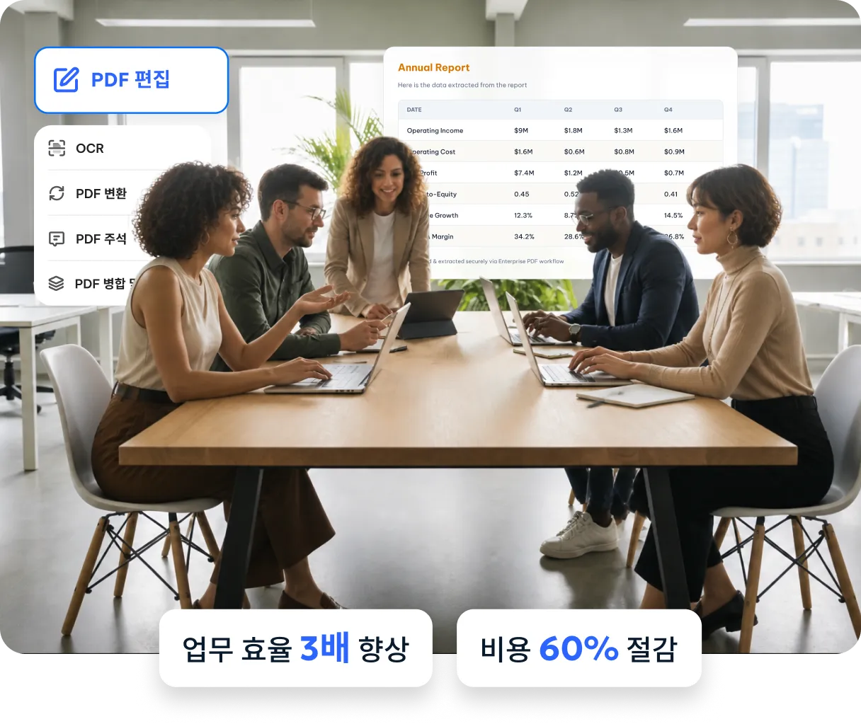 비즈니스 효율을 높이는 PDF 워크플로
