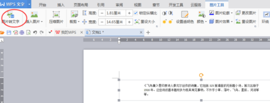 在word中圖片轉文字