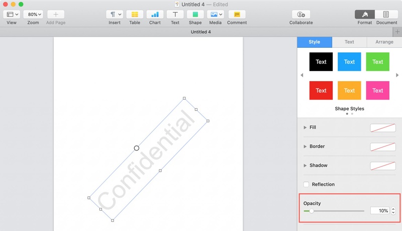 Mac 預覽程式中加上水印