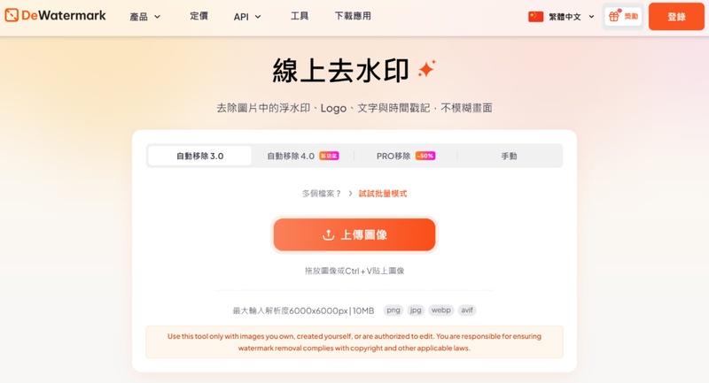 dewatermark ai移除浮水印
