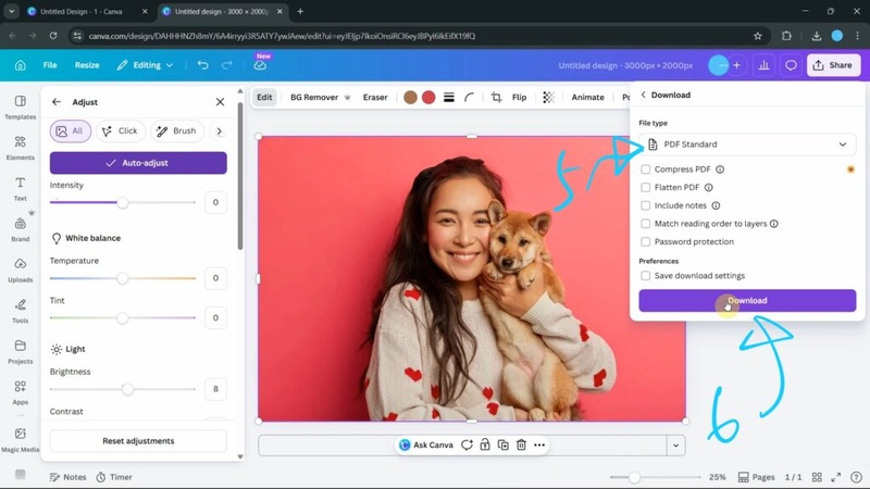 canva jpg轉pdf