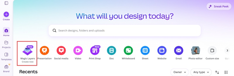 canva magic layers 拆分圖層