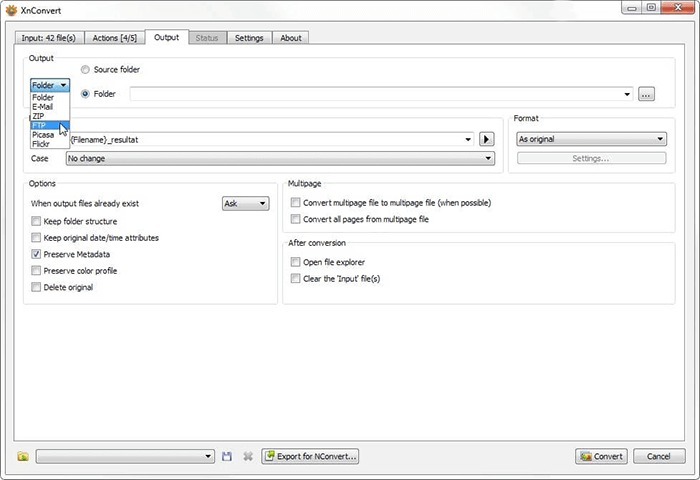 XnConvert JPG轉換為PDF