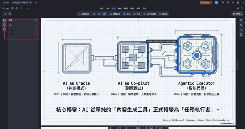 輸入章節標題後按enter，完成單一書籤建立