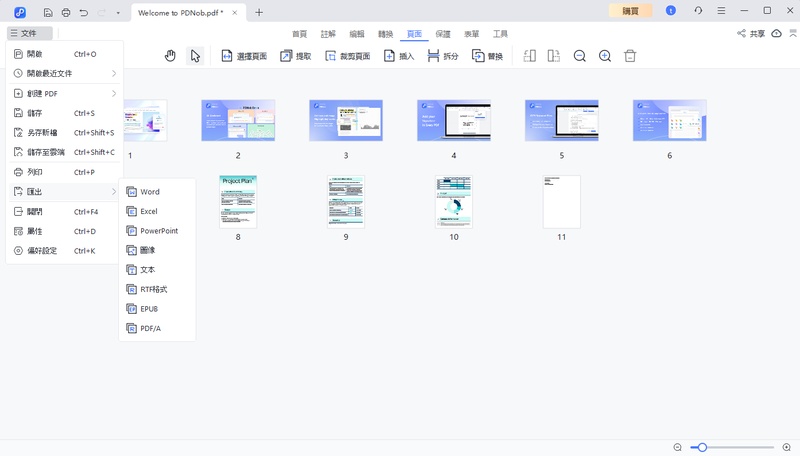 文件匯出需要的格式