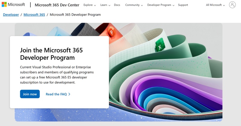 微軟官網「developer program」