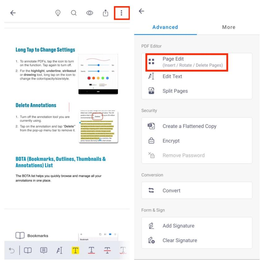 用KDAN PDF Reader開啟PDF檔案