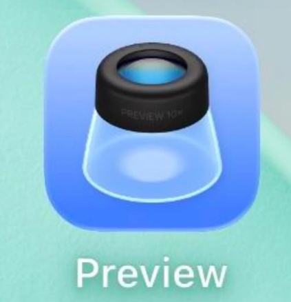 開啟iphone的「preview」app