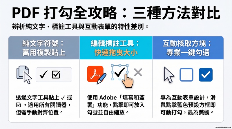 pdf打勾