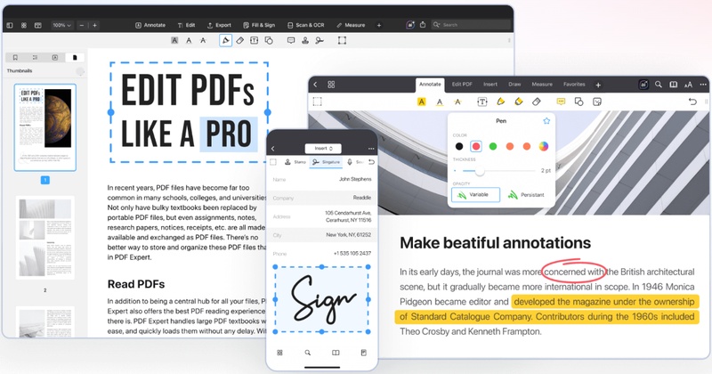 pdf expert手機編輯pdf
