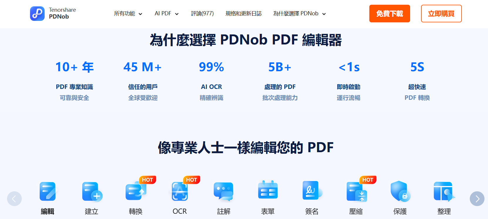 PDNob PDF編輯器PDF轉換