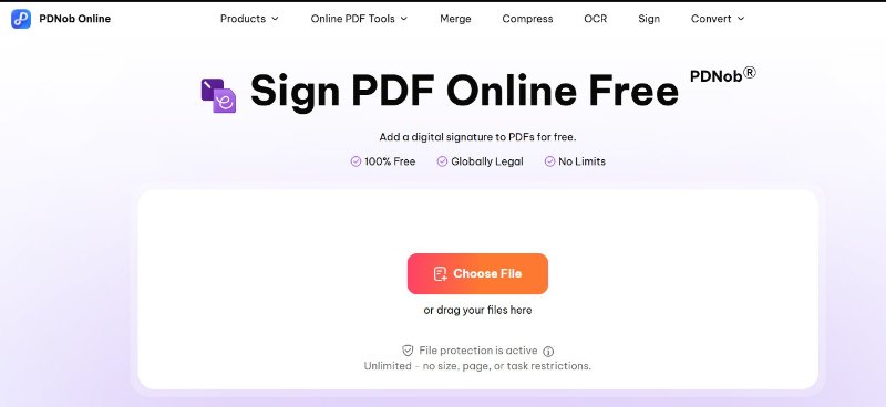 PDNob Online 線上簽名功能