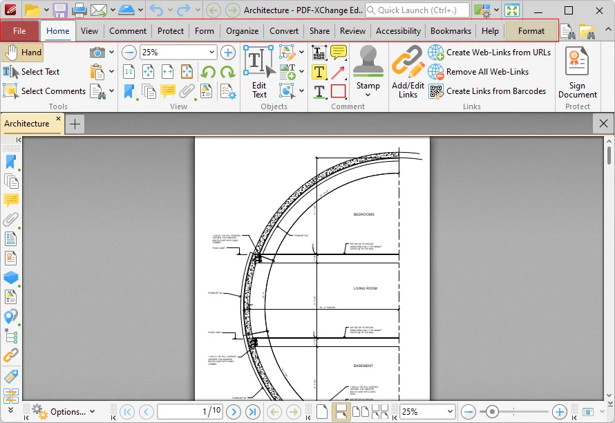 PDF-XChange Editor 軟件文件編輯介面