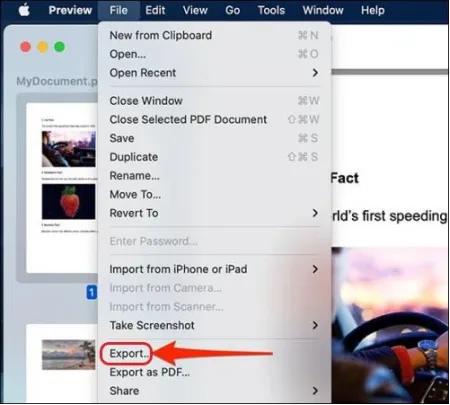 「預覽程式」將pdf轉jpg