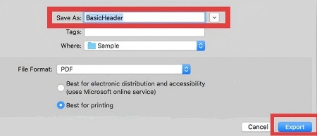 保存，點選「export」