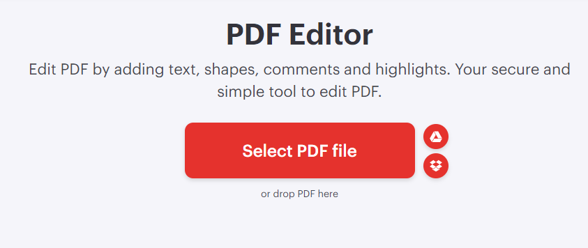 上傳PDF檔案至iLovePDF