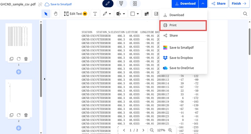 smallpdf pdf列印
