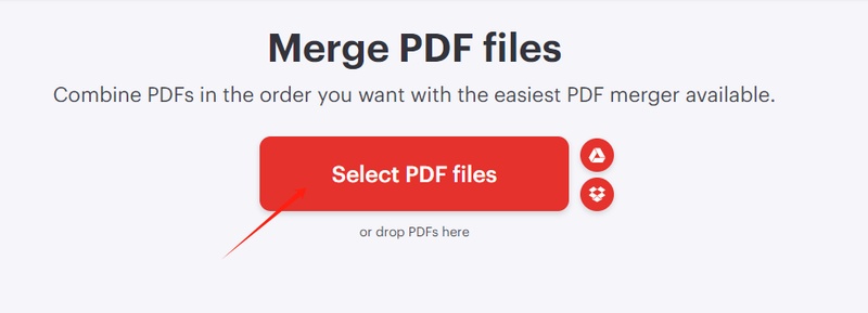 上傳需要合併的pdf檔案