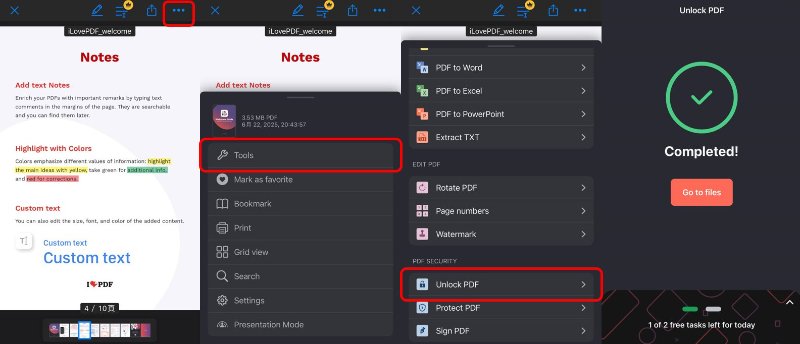 iLovePDF App 的操作步驟