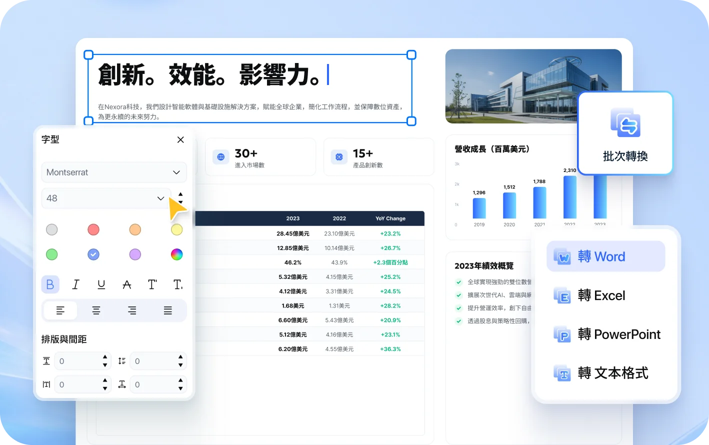PDF 管理介面