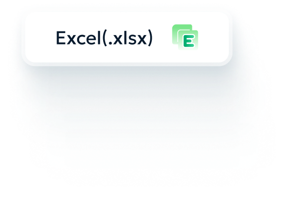 Convert PDF to Excel spreadsheet